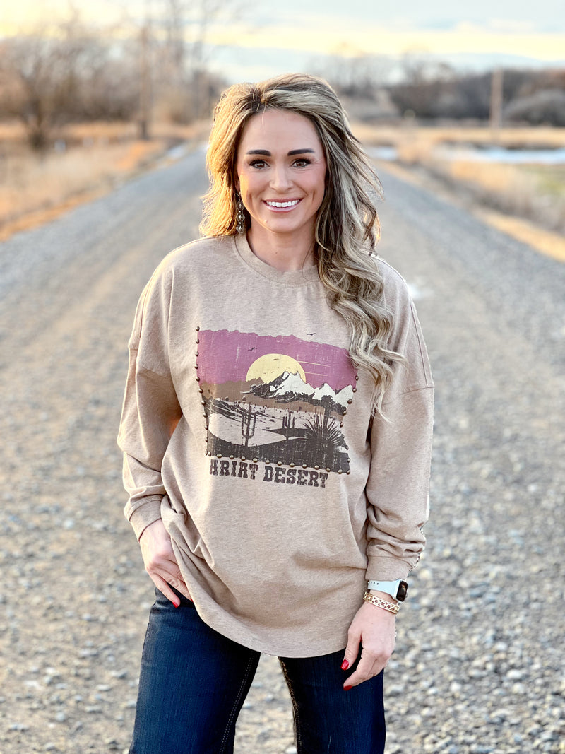 The Ariat Desert Oversized Long Sleeve Tee
