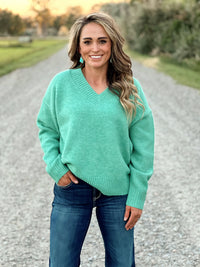 The Bellevue Sweater in Green