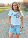 The Cowboy Crop Tee