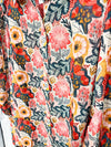 The Floral Mesh Button Up Top