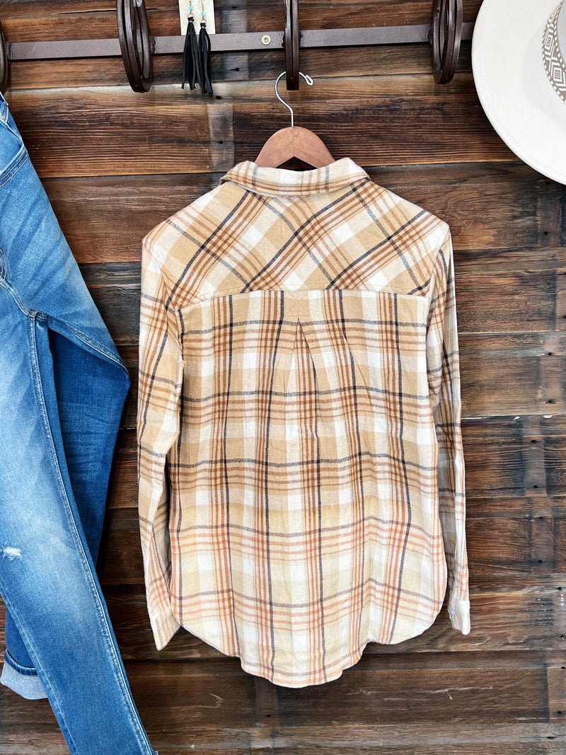 The Lubbock Flannel Top