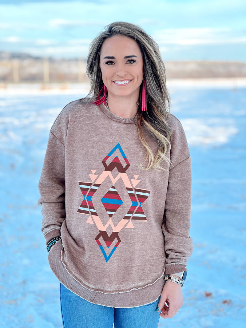 The Nacona Aztec Sweatshirt Pullover