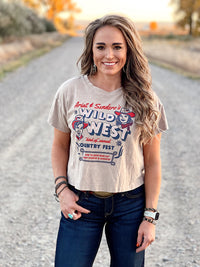 The Sendero Country Fest Crop Tee