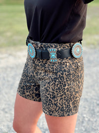 The Judy Blue Leopard Shorts