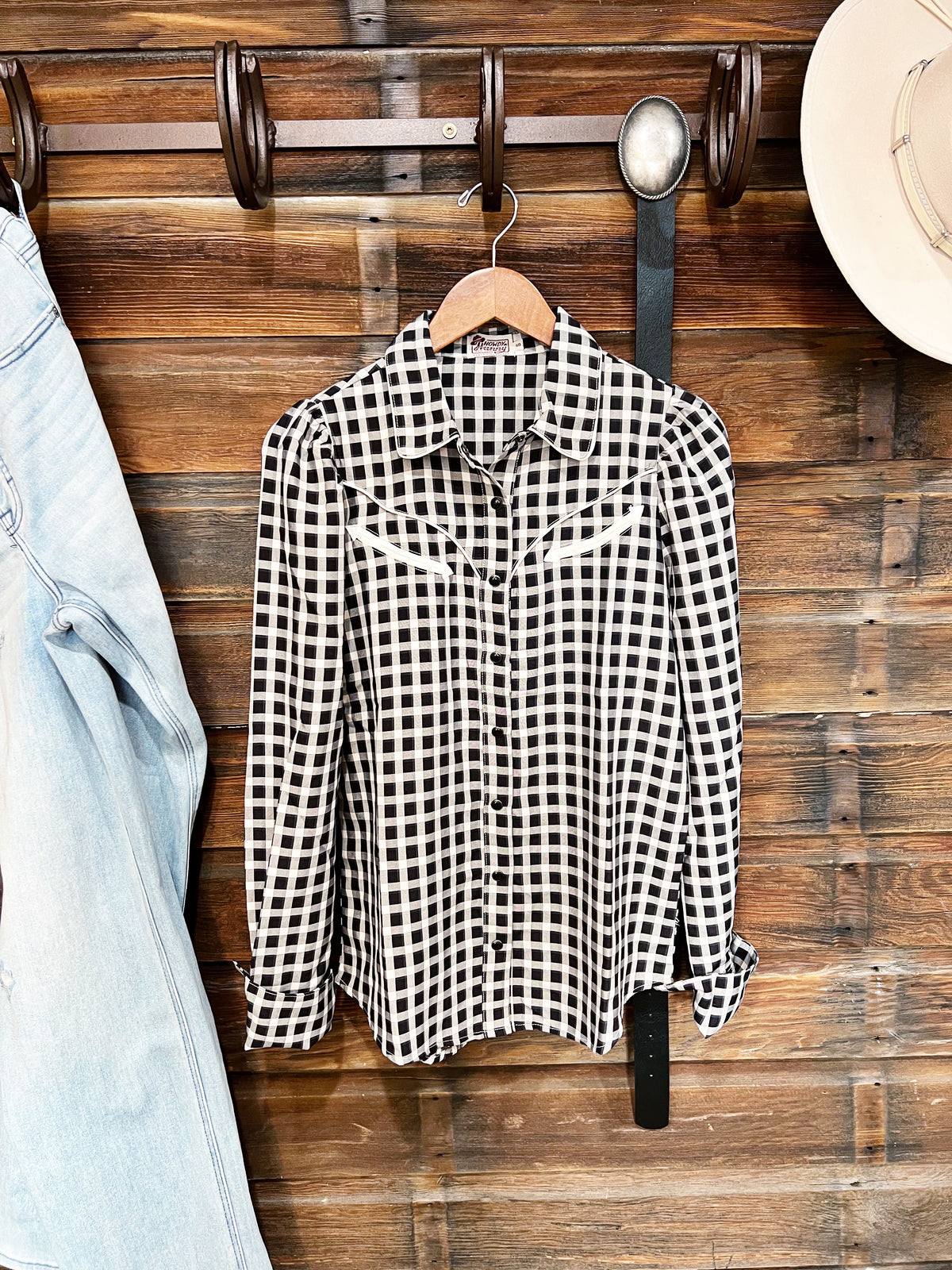 The Gingham Button Up Top