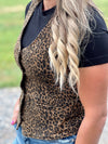 The Leopard Denim Vest