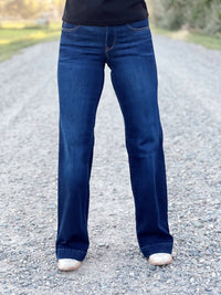 The Ultra Stretch Dark  Perfect Rise Trouser Jean