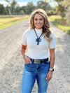 The Ribbed Mock Neck Short Sleeve Sweater