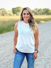 The Cream Studded Tank