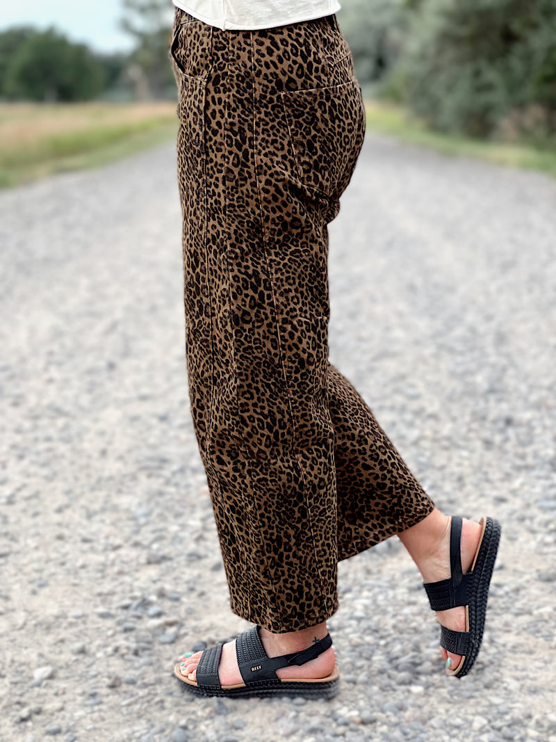 The Leopard Barrel Jean