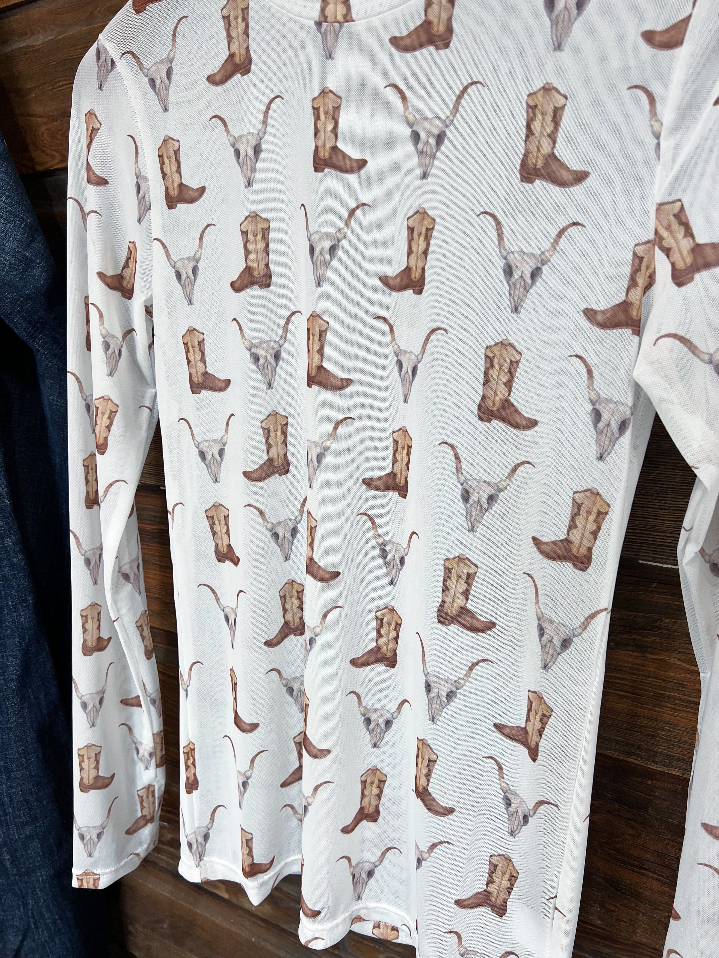 The Western Mesh Top