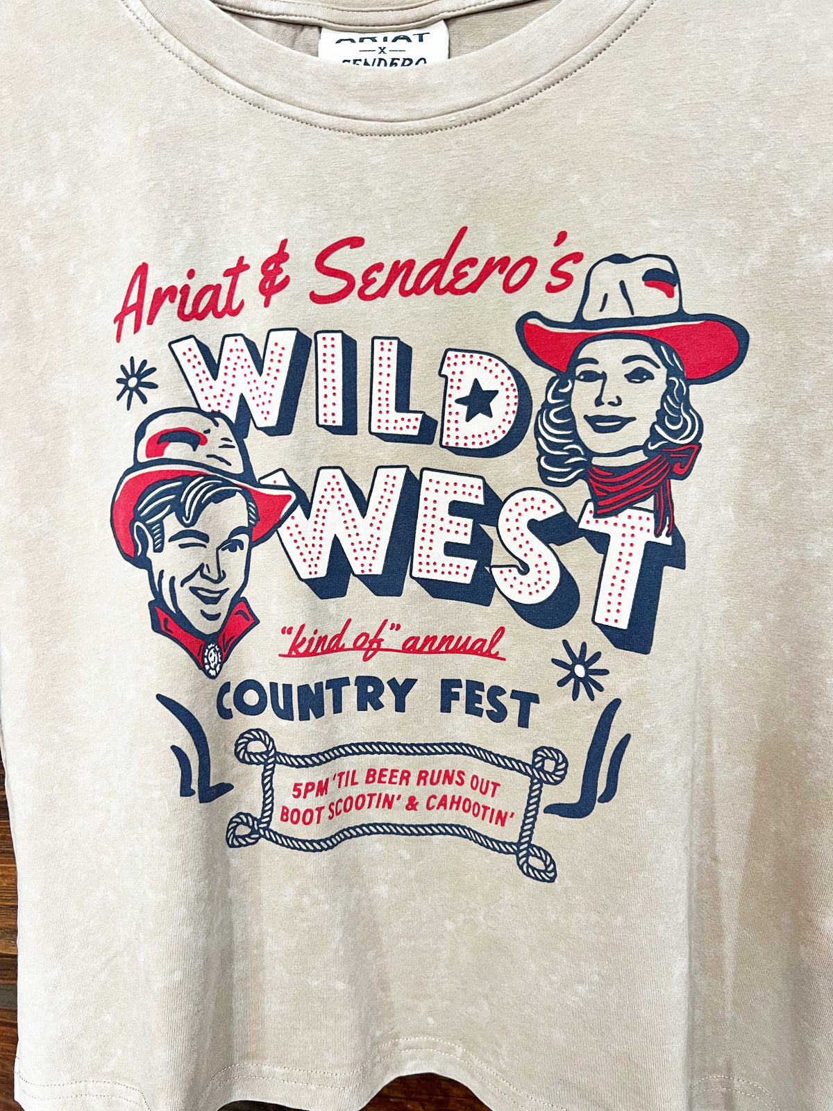 The Sendero Country Fest Crop Tee