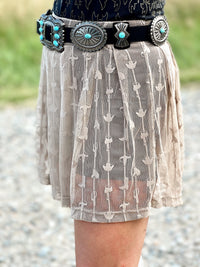 Turquoise Stone Concho Belt