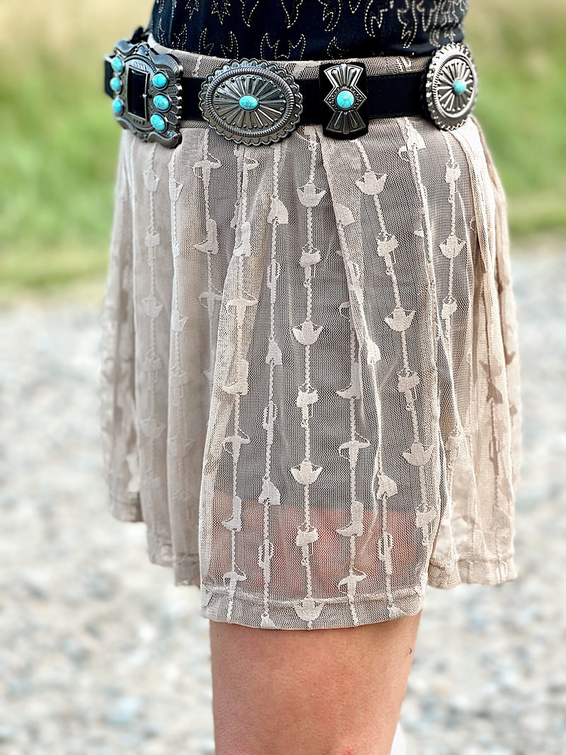 Turquoise Stone Concho Belt