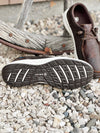 The Mens Waterproof Leather Slip On Shoe in Brown Ostrich