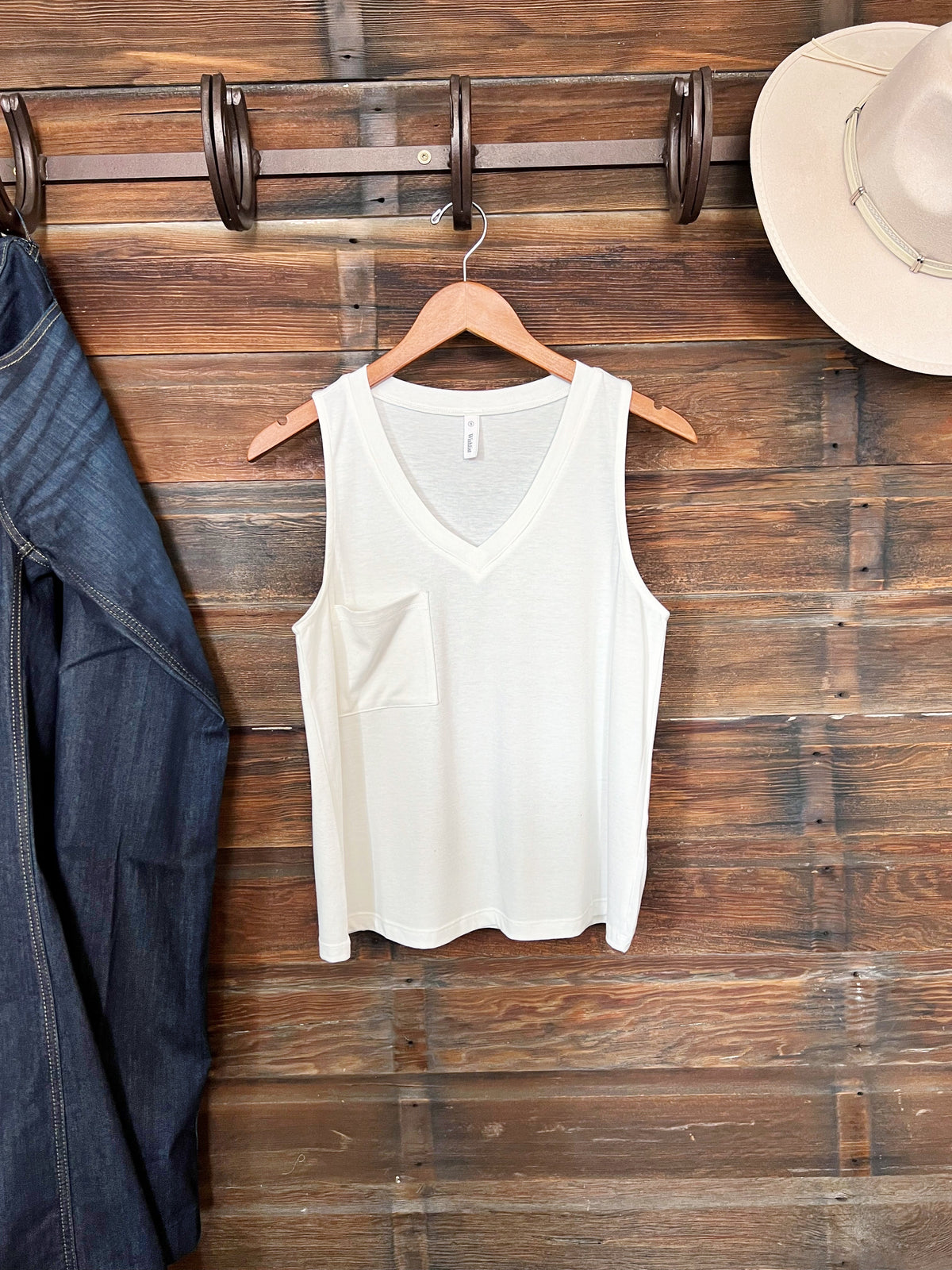 The V Neck Pocket Tank