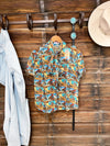 The Retro Cowboy Button Up Top