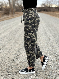 Camouflage Denim Barrel Jean