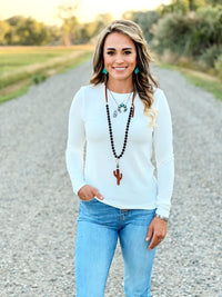 The Redding Long Sleeve in White