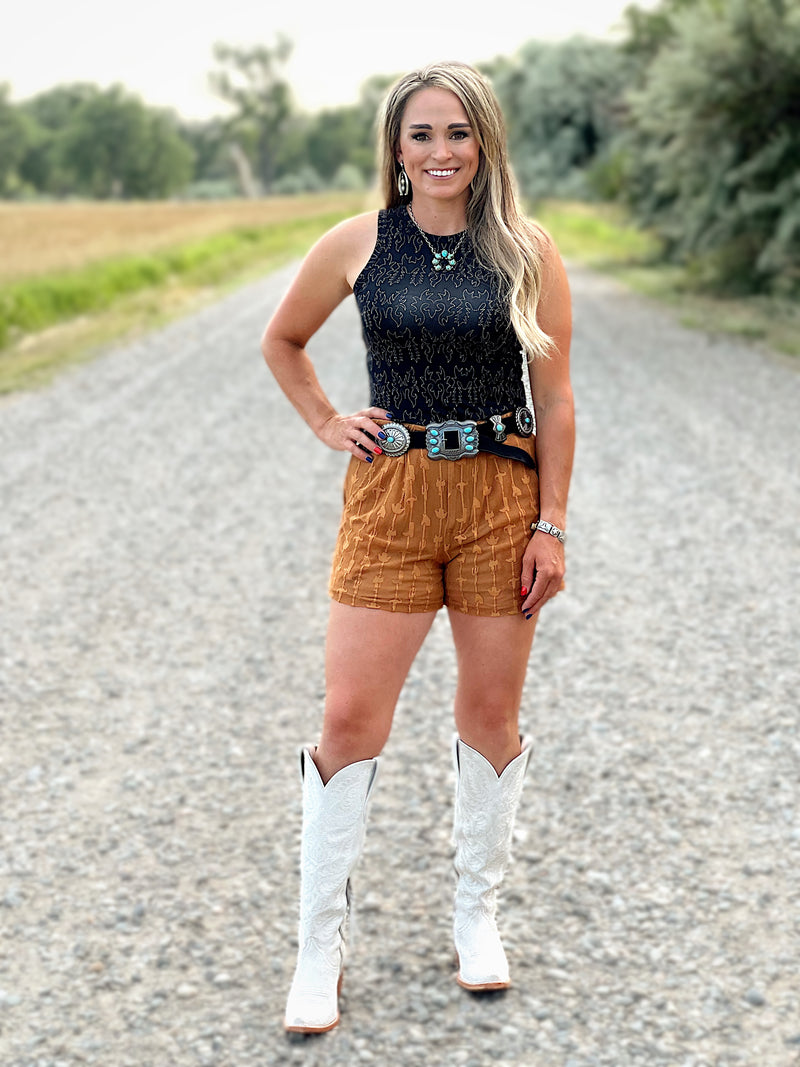 The Stockyards Lace Lined Short