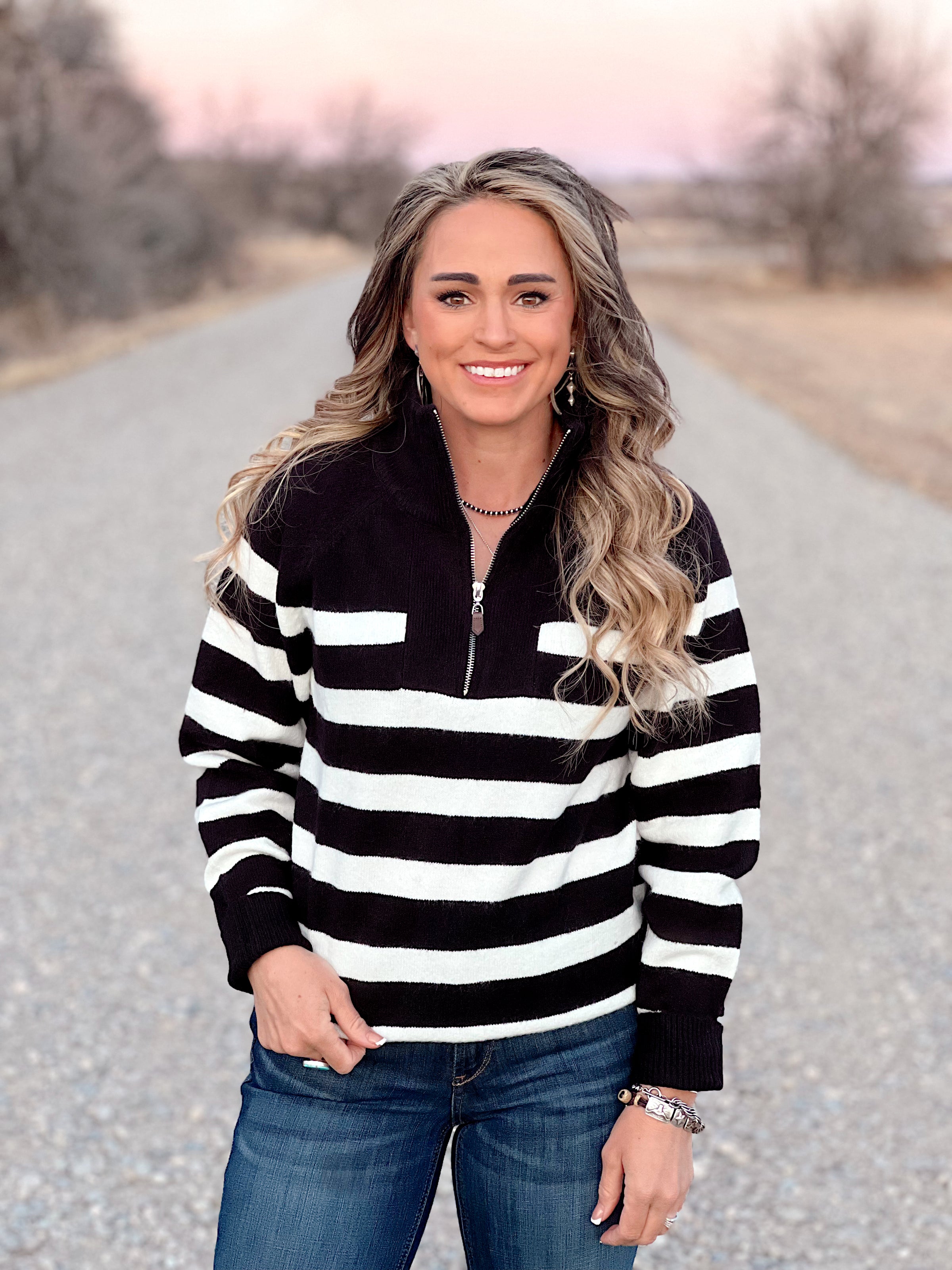 The Lost Alomos Half Zip in Black