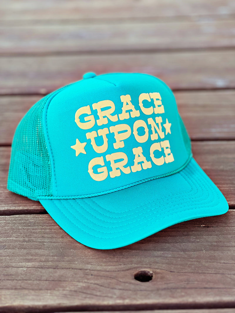 Grace Upon Grace Hat in Jade