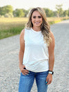 The Cream Studded Tank