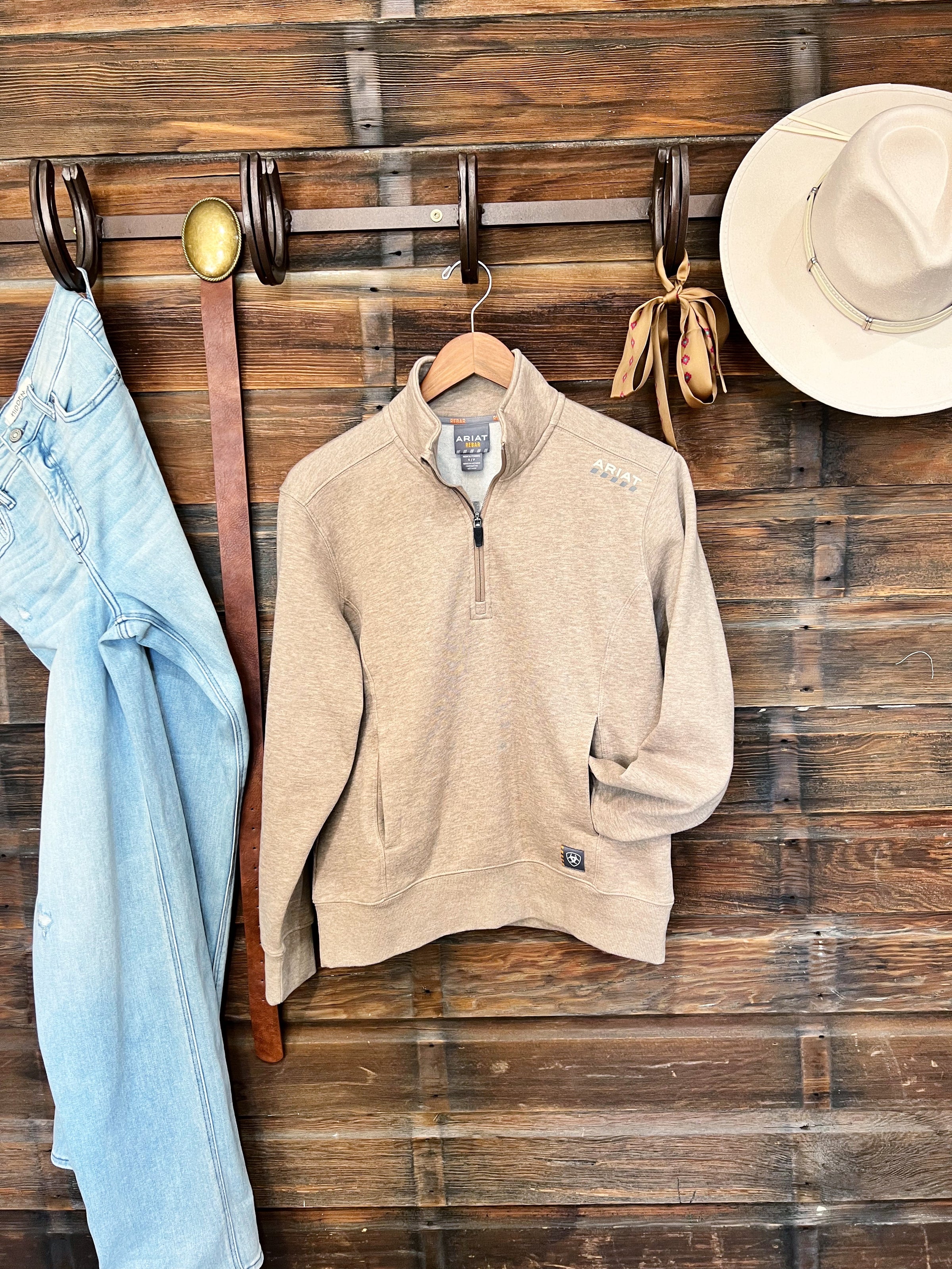 The Rebar 1/2 Zip Lightweight Sweatshirt