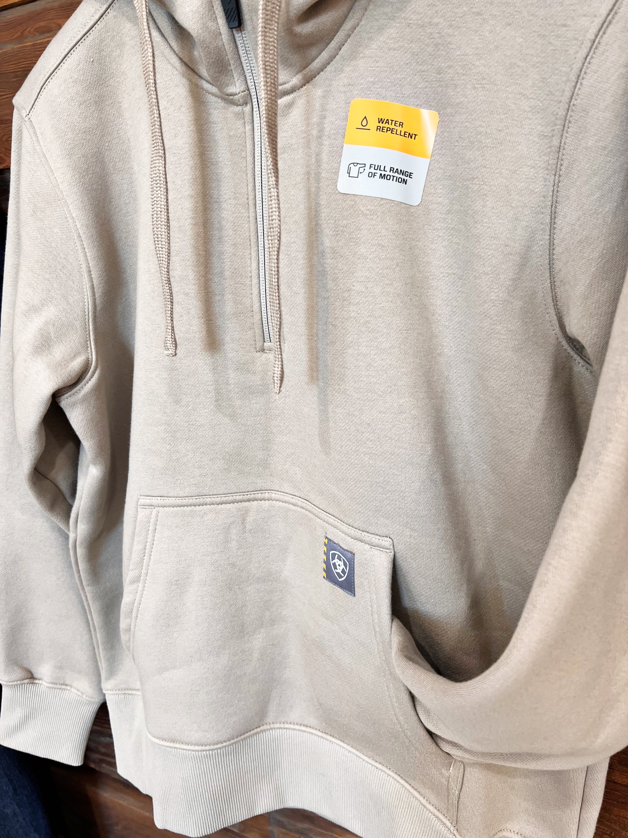 The Oakley 1/2 Zip Hoodie in Tan