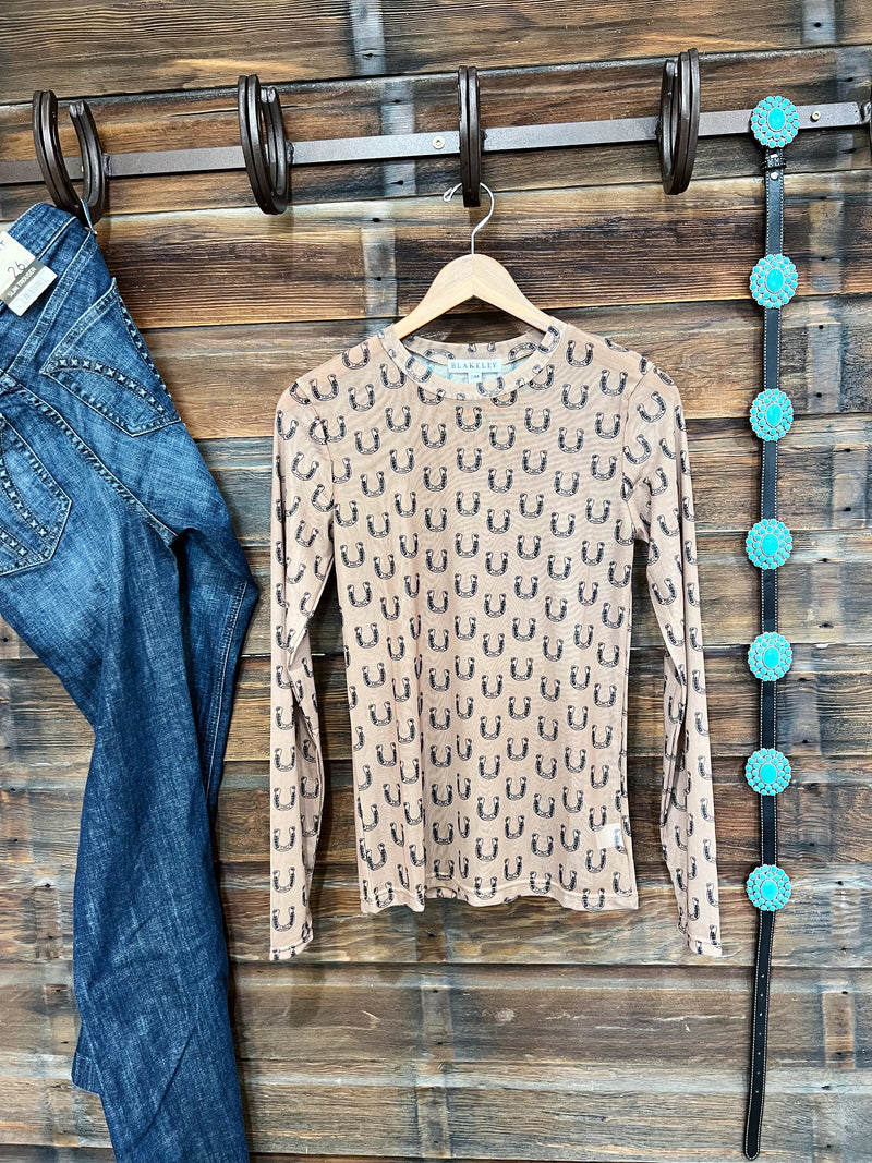 The Horseshoe Mesh Top