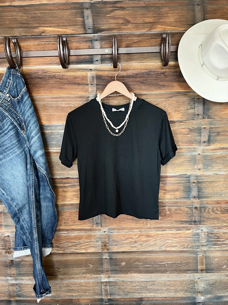 The Blakely Basic Tee in Black