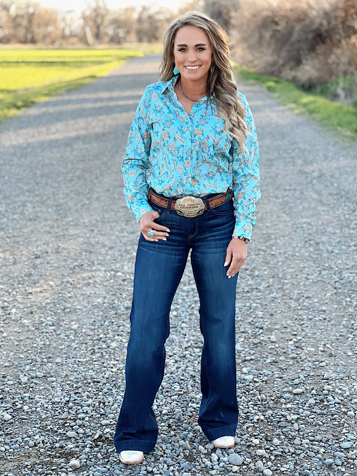 The Paisley Performance Button Up