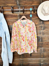 The Summer Cacti Button Up Top
