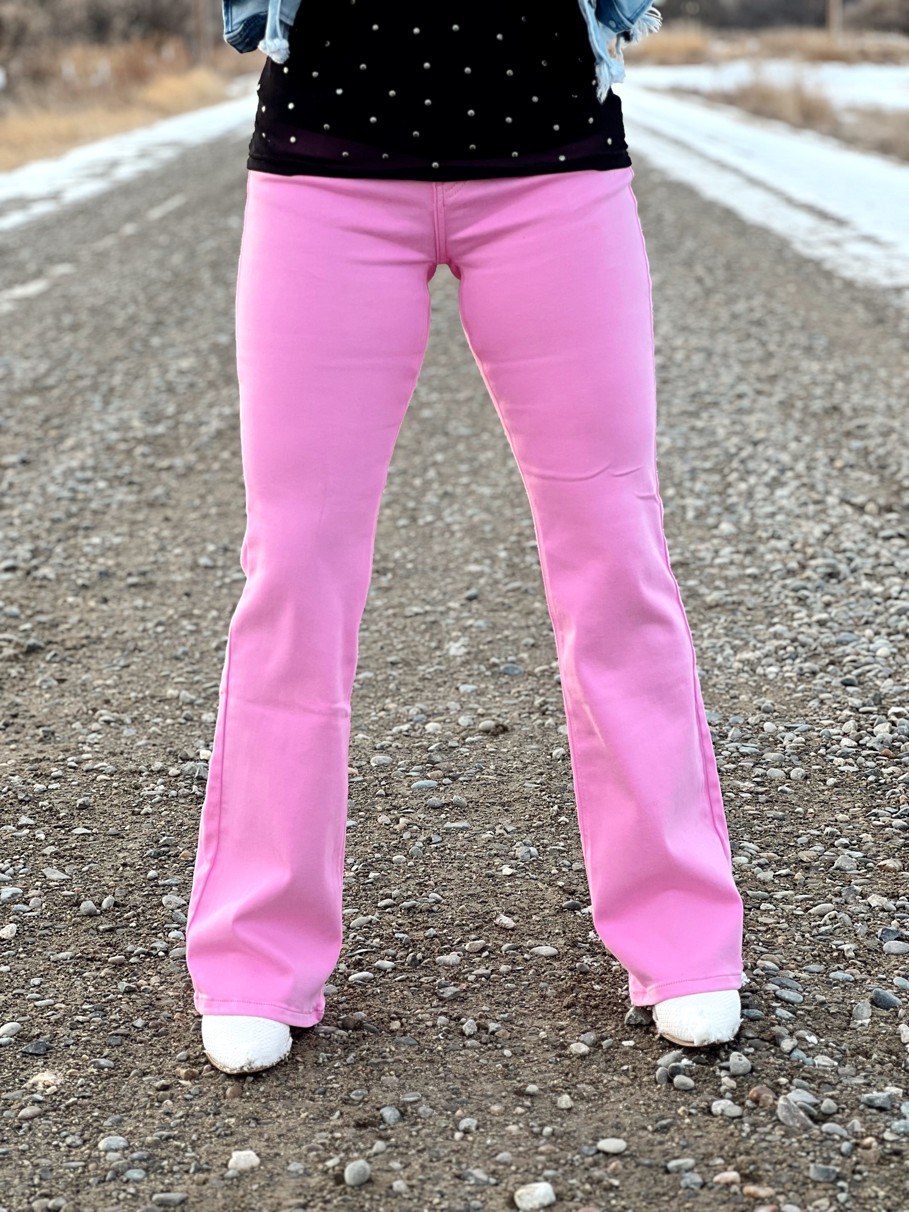 The Pink Denim Jeans – Follow Your Arrow Montana