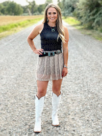 The High Neck Boot Stitch Tank