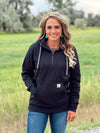 The Oakley 1/2 Zip Hoodie in Black