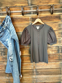 The Red Bluff Top in Charcoal