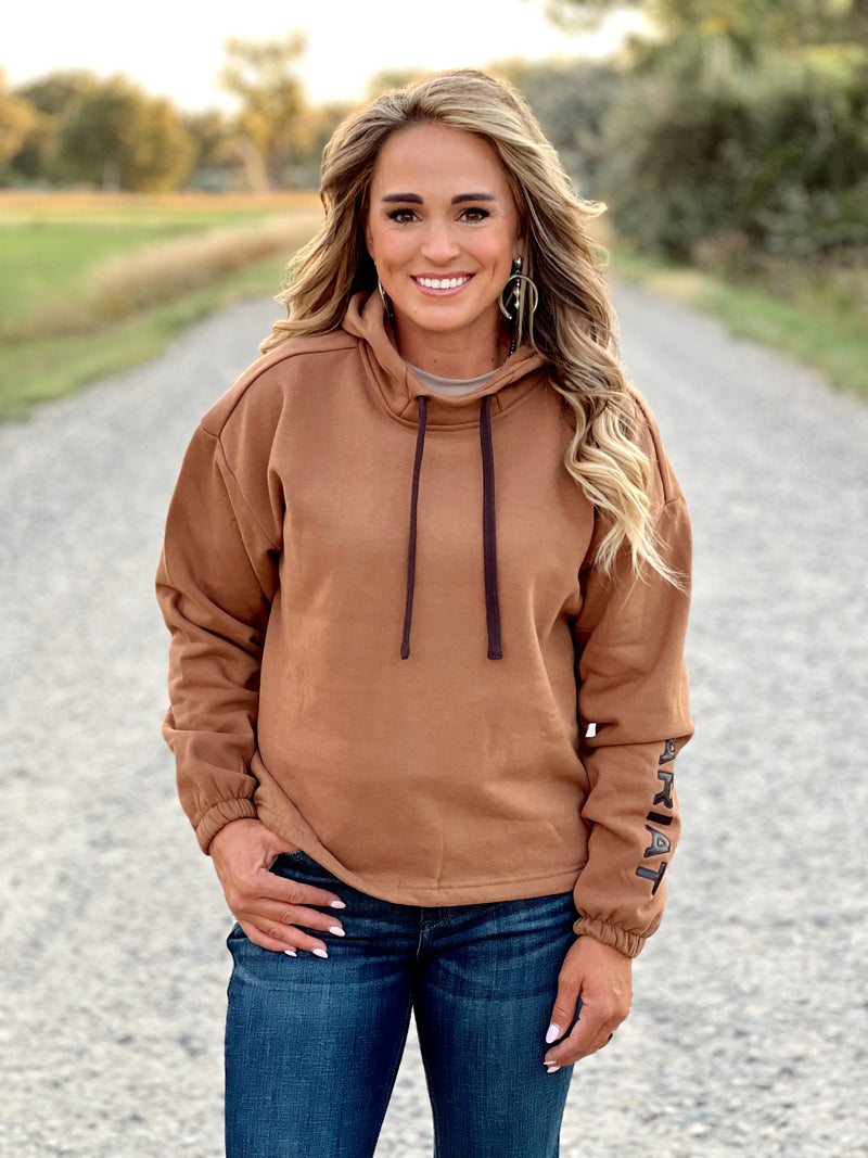 The Espresso Adjustable Hem Sweatshirt