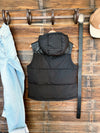The Montana Puffer Vest in Black