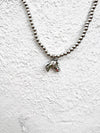 16" 18K Gold Plated Necklace with Horse Head Charm