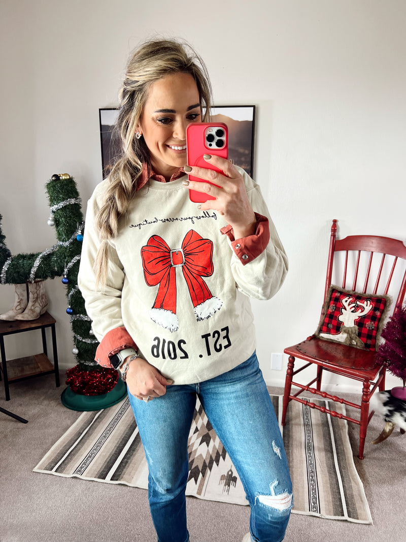 The Follow Your Arrow Holiday Pullover Sweatshirt