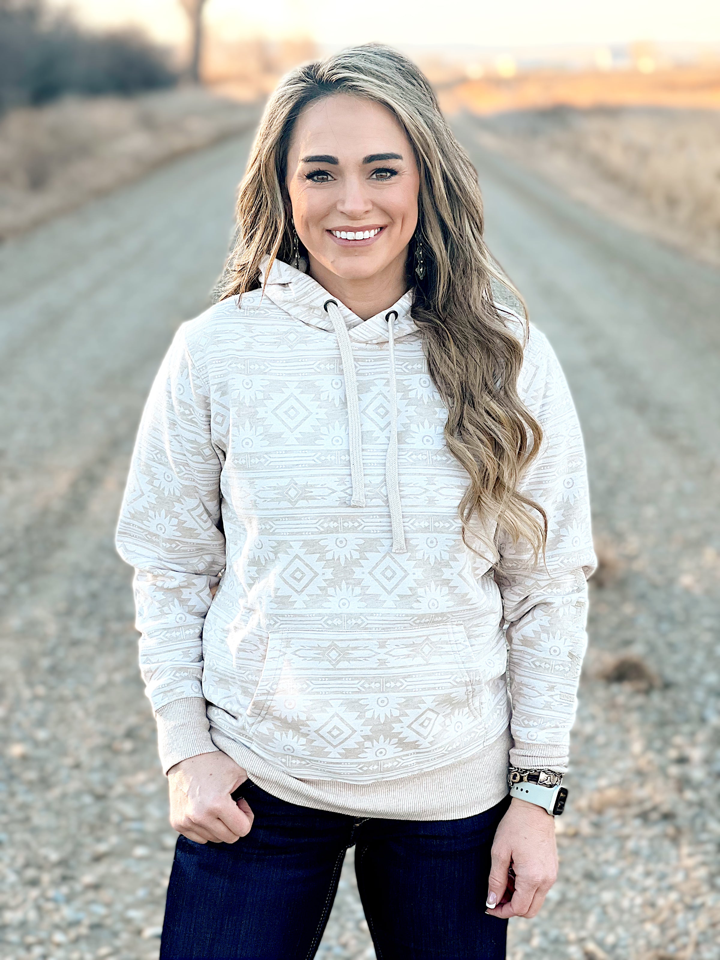 The Auburn Hoodie in Southwest Ivory