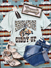 The Giddy Up Tee in Turquoise