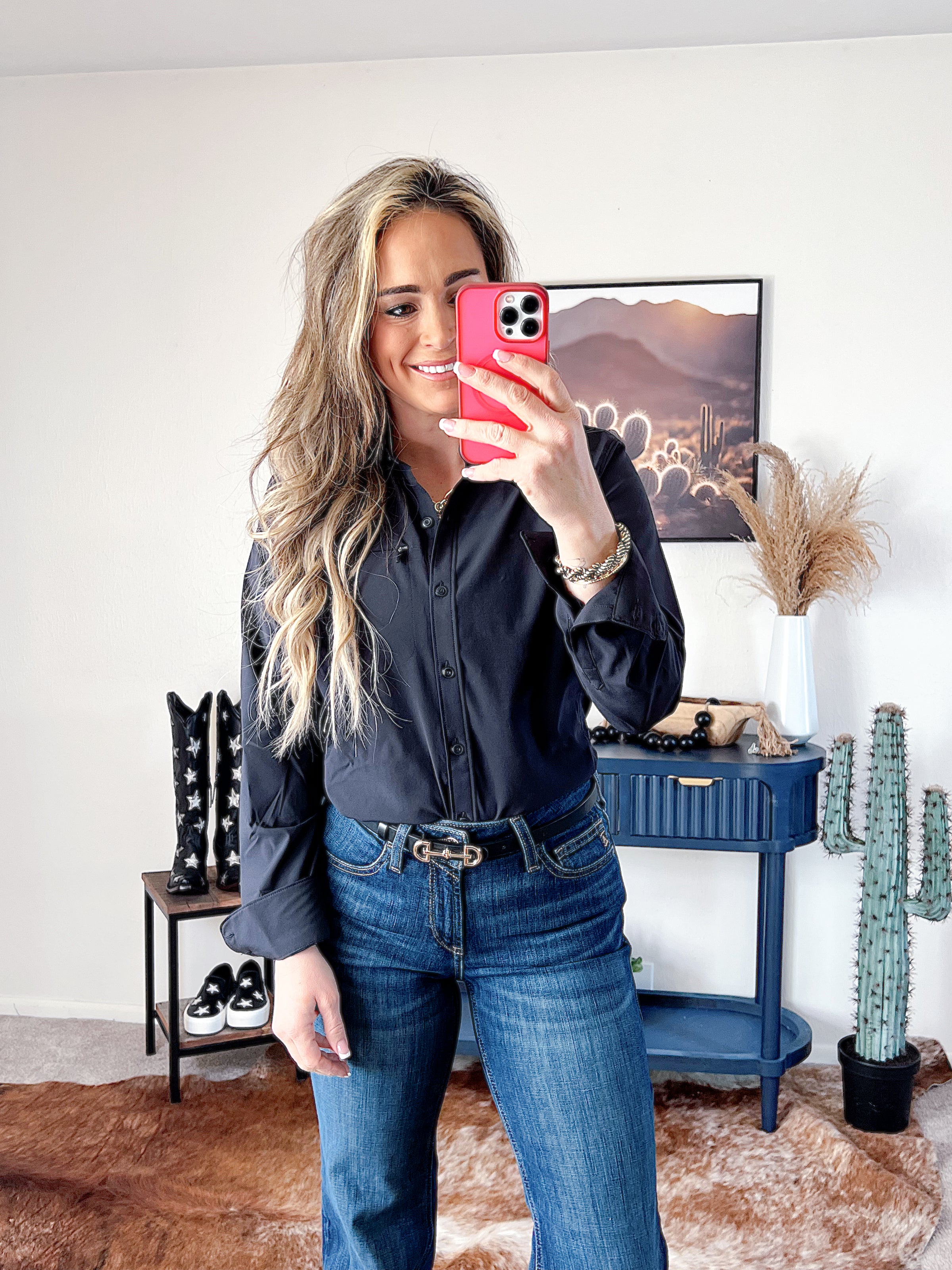 The Black Performance Button Up VentTek