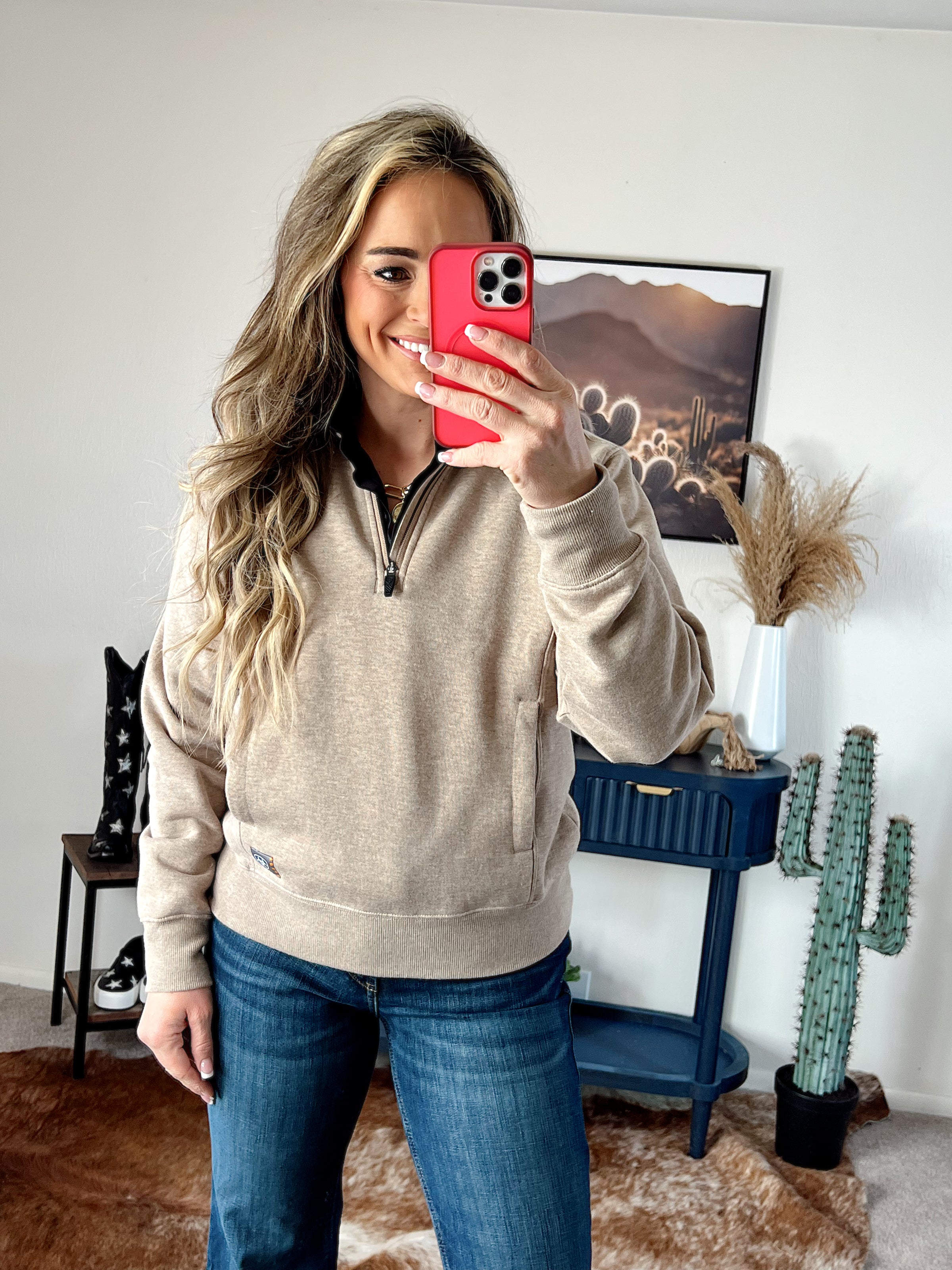 The Rebar 1/2 Zip Lightweight Sweatshirt