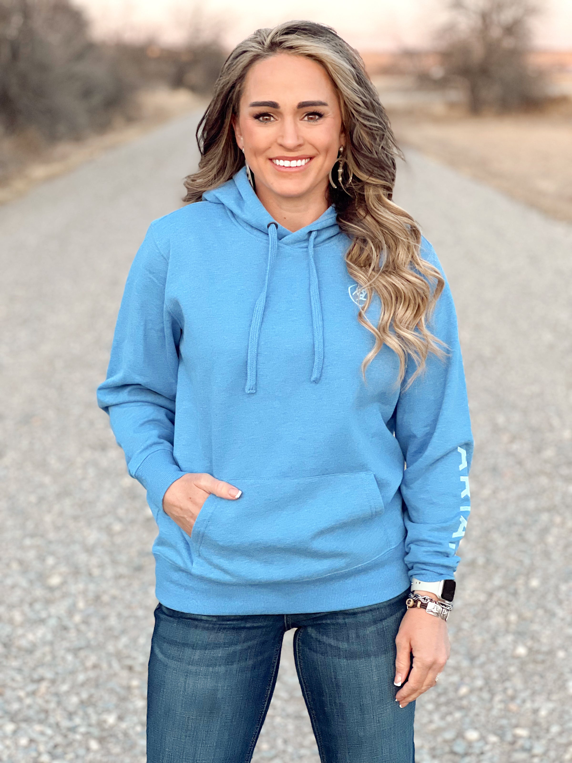 The Auburn Hoodie in Ocean Blue