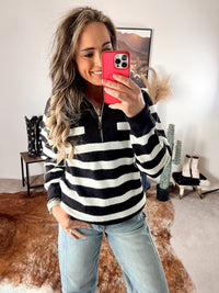 The Lost Alomos Half Zip in Black