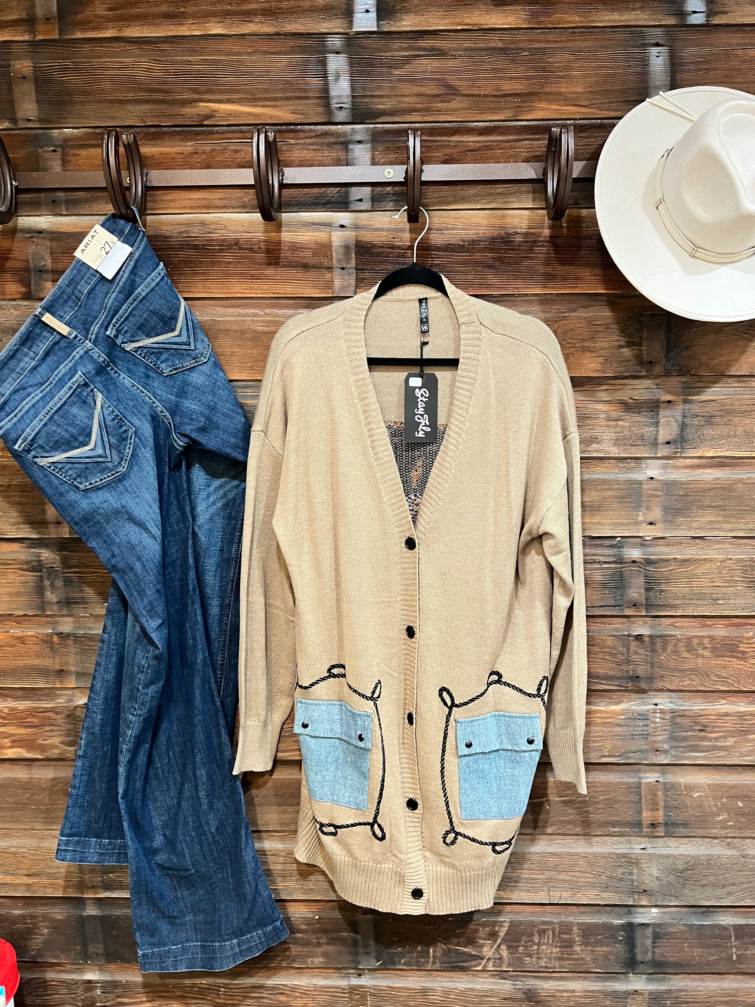 Kelli's Closet 2Fly Hereford Duster Cardigan L/XL