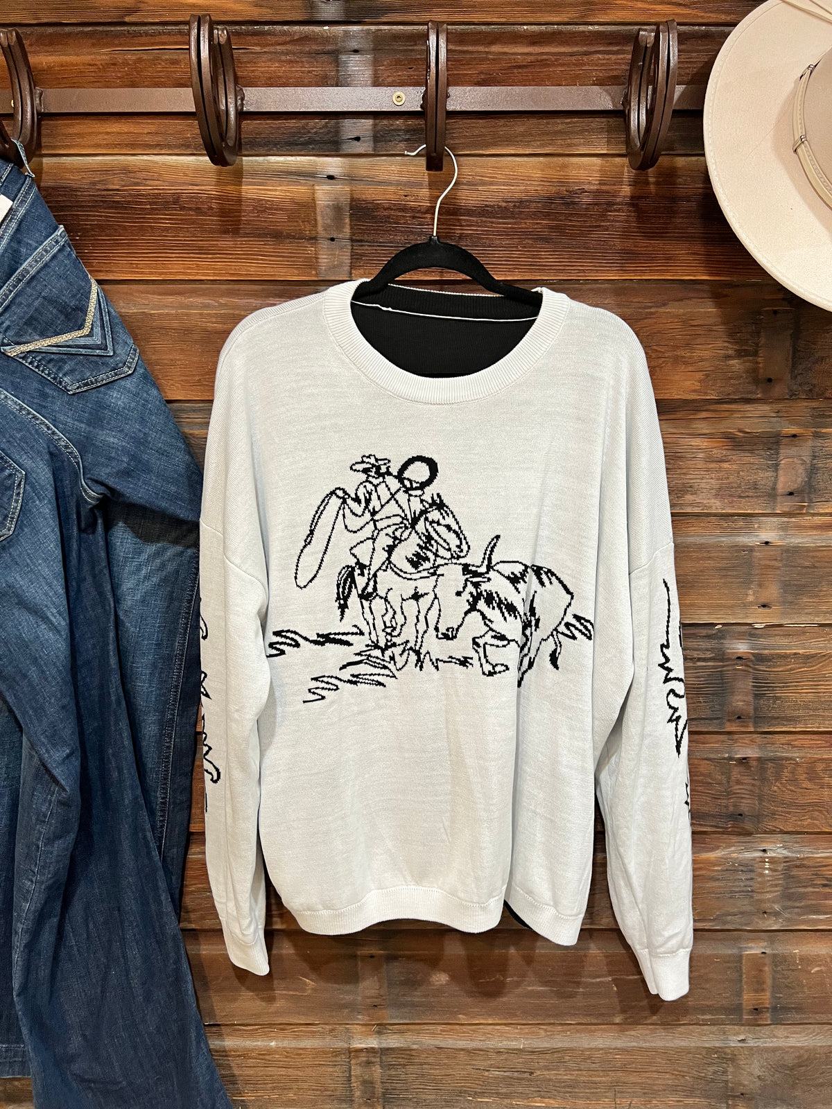 Kelli's Closet 2Fly Reversible Cowboy Sweater