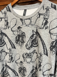 Kelli's Closet Western Pullover